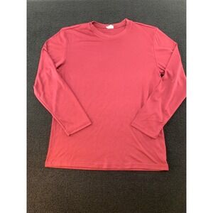 Sport-Tek‎ Youth Long Sleeve T-Shirt Burgundy L Polyester Activewear Top